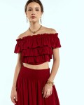 SIXDO Woven Flared Dress 2 Pieces